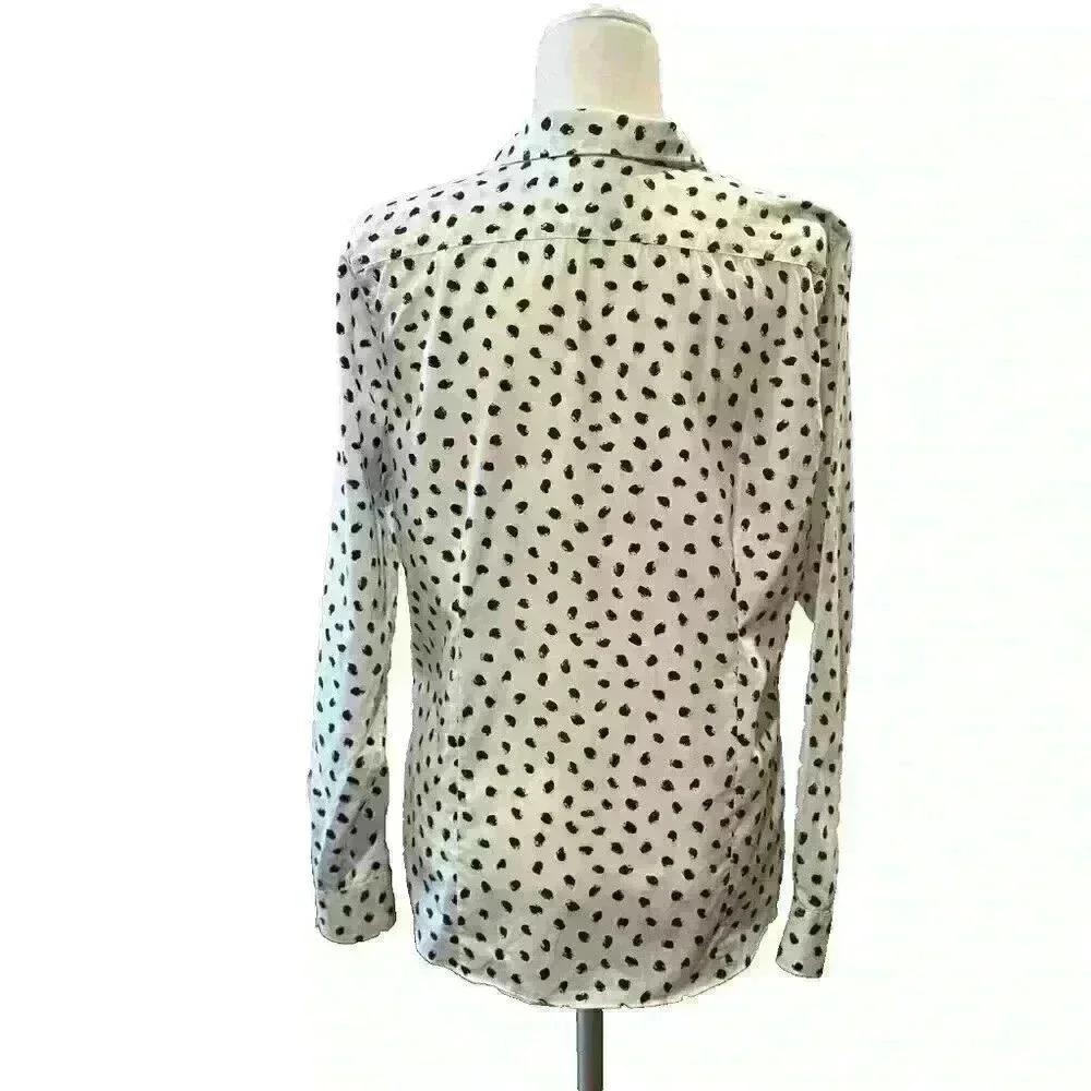 Womens Lands End 100% Supima Cotton Button Down Shirt Size 14 Tall No-Iron - Picture 2 of 10